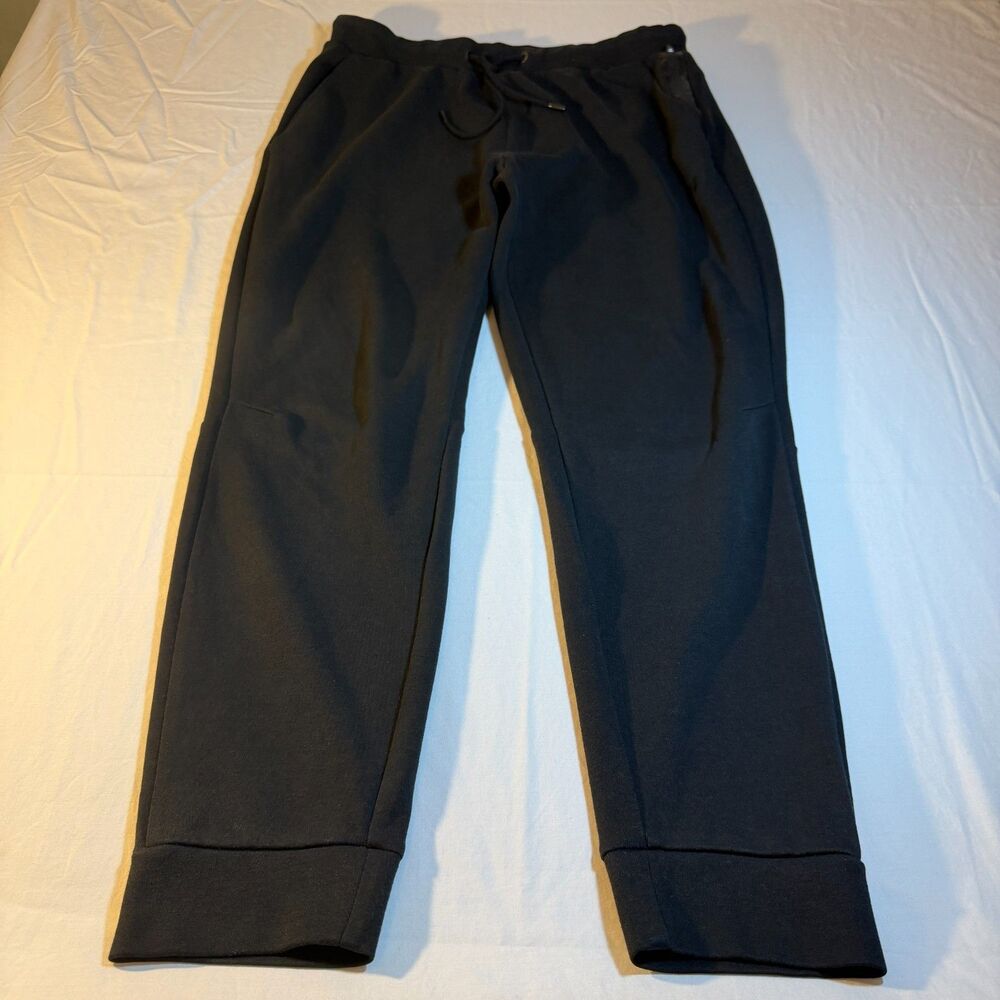 Russell M Active Fleece Jogger Pants Men Black Poly Blend Comfortable Warm Soft